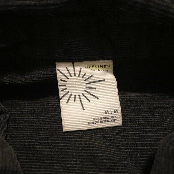 Offline by Aerie Corduroy Quarter Zip Shacket Oversized Womens Medium Shirt - Picture 7 of 16